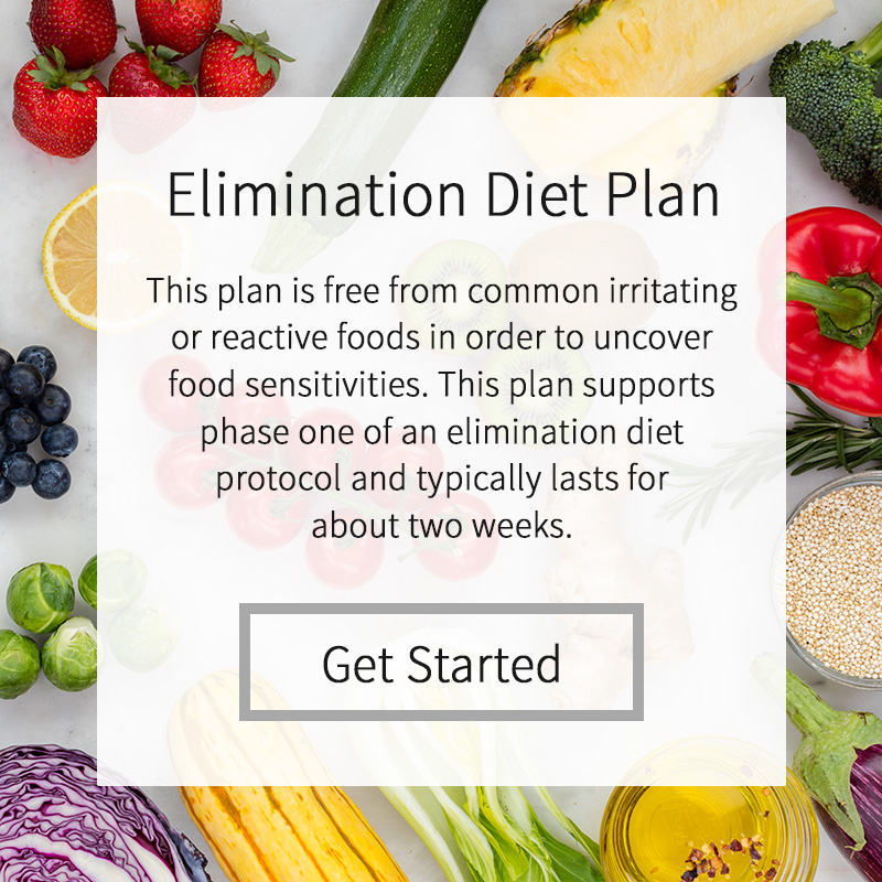 elimination diet meal plans